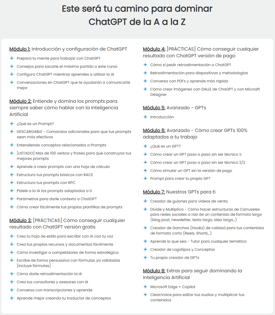 Curso de ChatGPT - ConvierteMas Descargar Premium